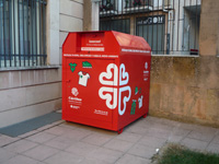 contenedor de ropa